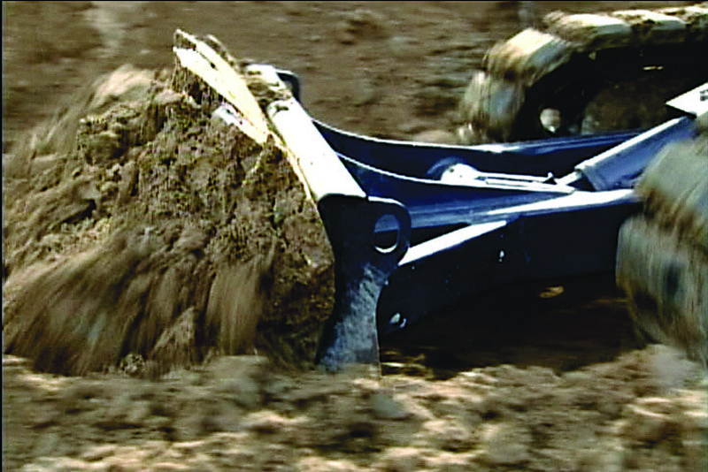 Imagen de la miniexcavadora SK55SRX-6E modelo Front Blade of North America
