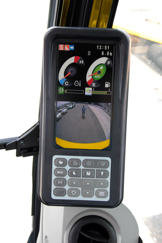 Imagem de Especialidade Escavadeira SK210LC-10 Long Reach Rear Color View para a América do Norte modelo