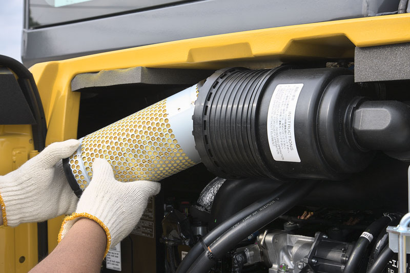 Imagem do Mini Escavadeira SK45SRX-6E Filtro de Ar da América do Norte